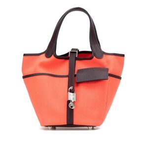 Hermès Toile Goeland And Swift Cargo Picotin Lock 18